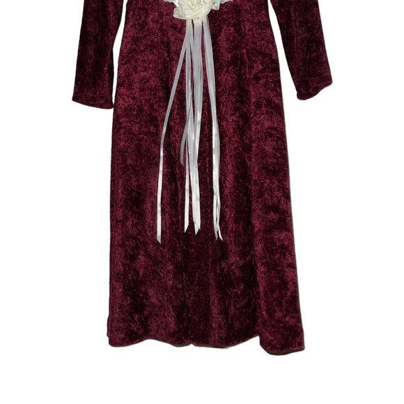 Vintage Handmade Hand Crafted Dress Womens M Thick Goth Costume Retro Lace - Picture 8 of 10